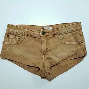 Free People Shortie Cutoff Jean Shorts